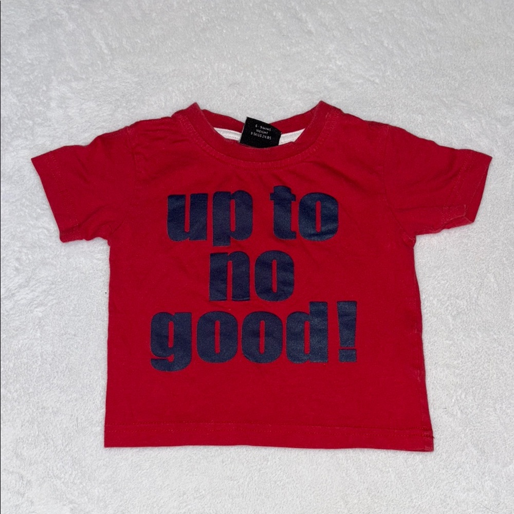 (3 for $10) next baby Red T-Shirt with Blue Print